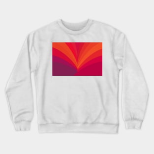 Palm tree, abstraction in hot orange peel and fuchsia colors Crewneck Sweatshirt